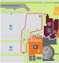 Parking construction map - summer 2025
