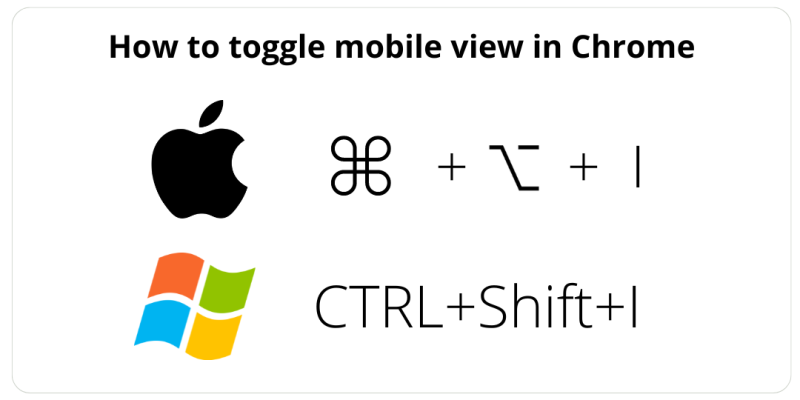mobile view in chrome