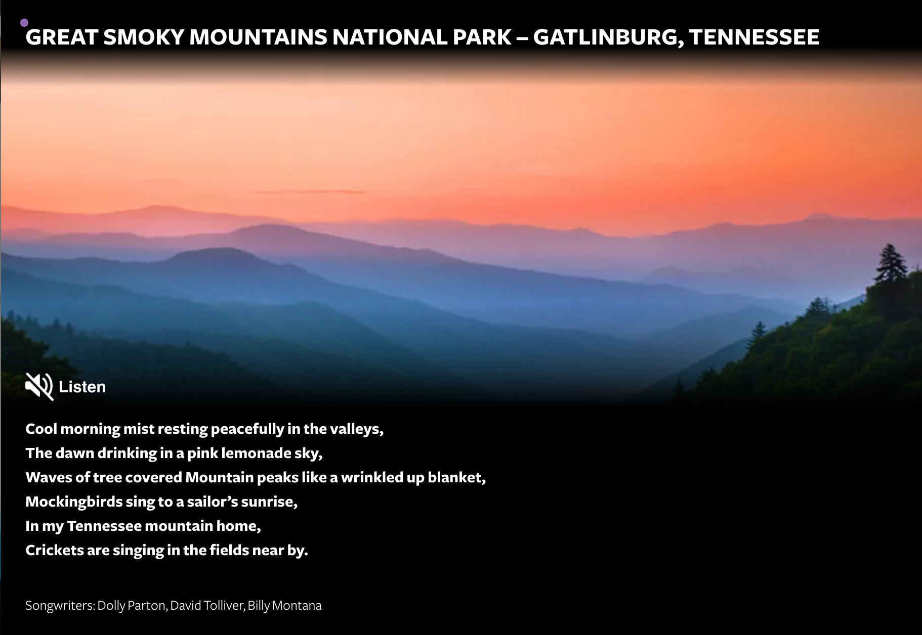 Tennesse sounds sites