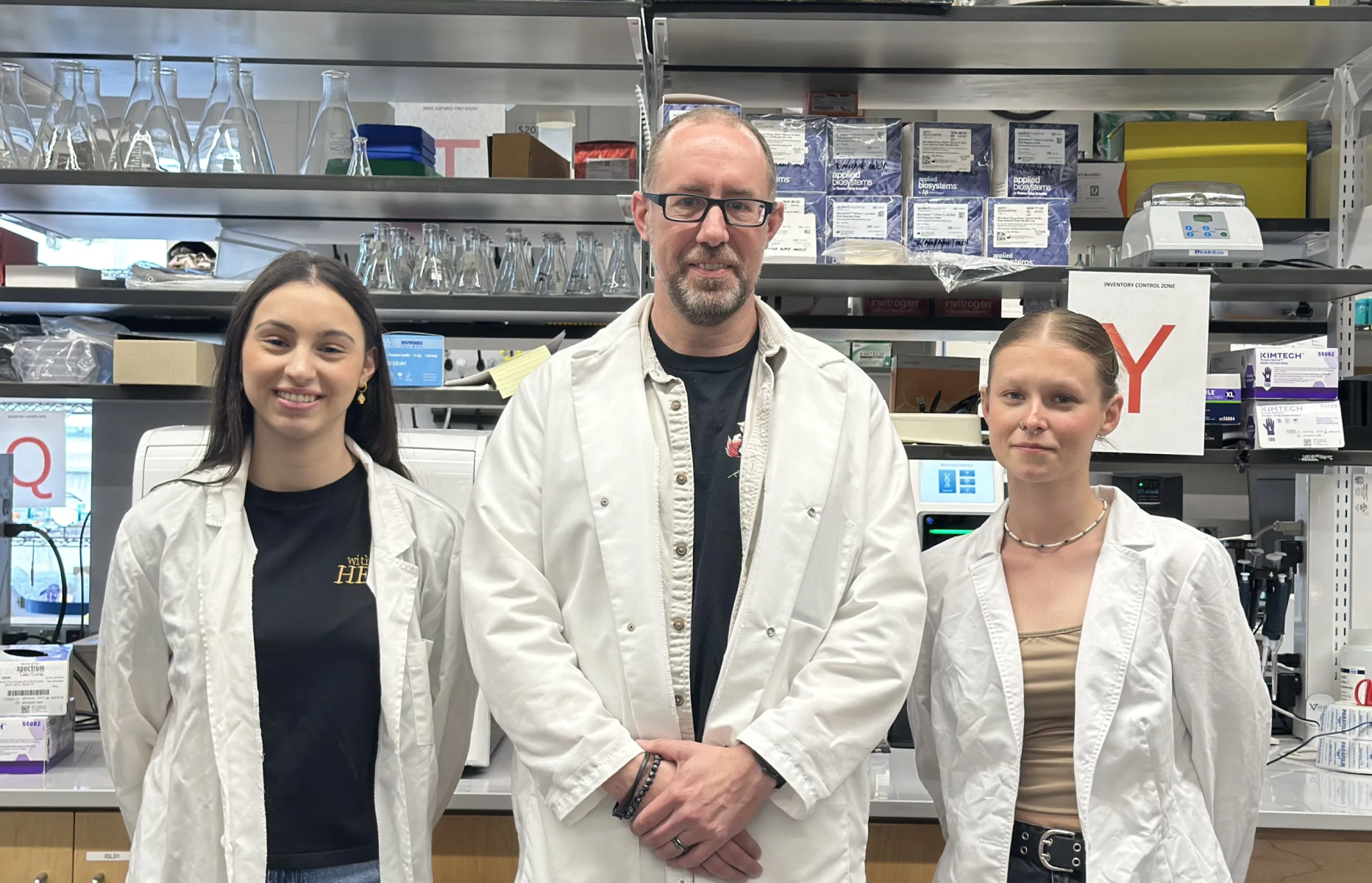 Belgian Students Experience BU Science Labs
