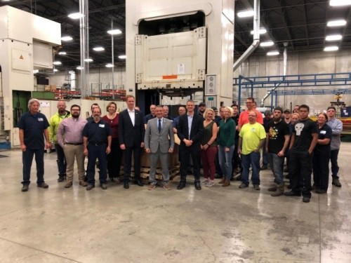 Rep. Don Bacon visits Graepel North America, a perforated steel product manufacturer in Omaha, Nebraska.