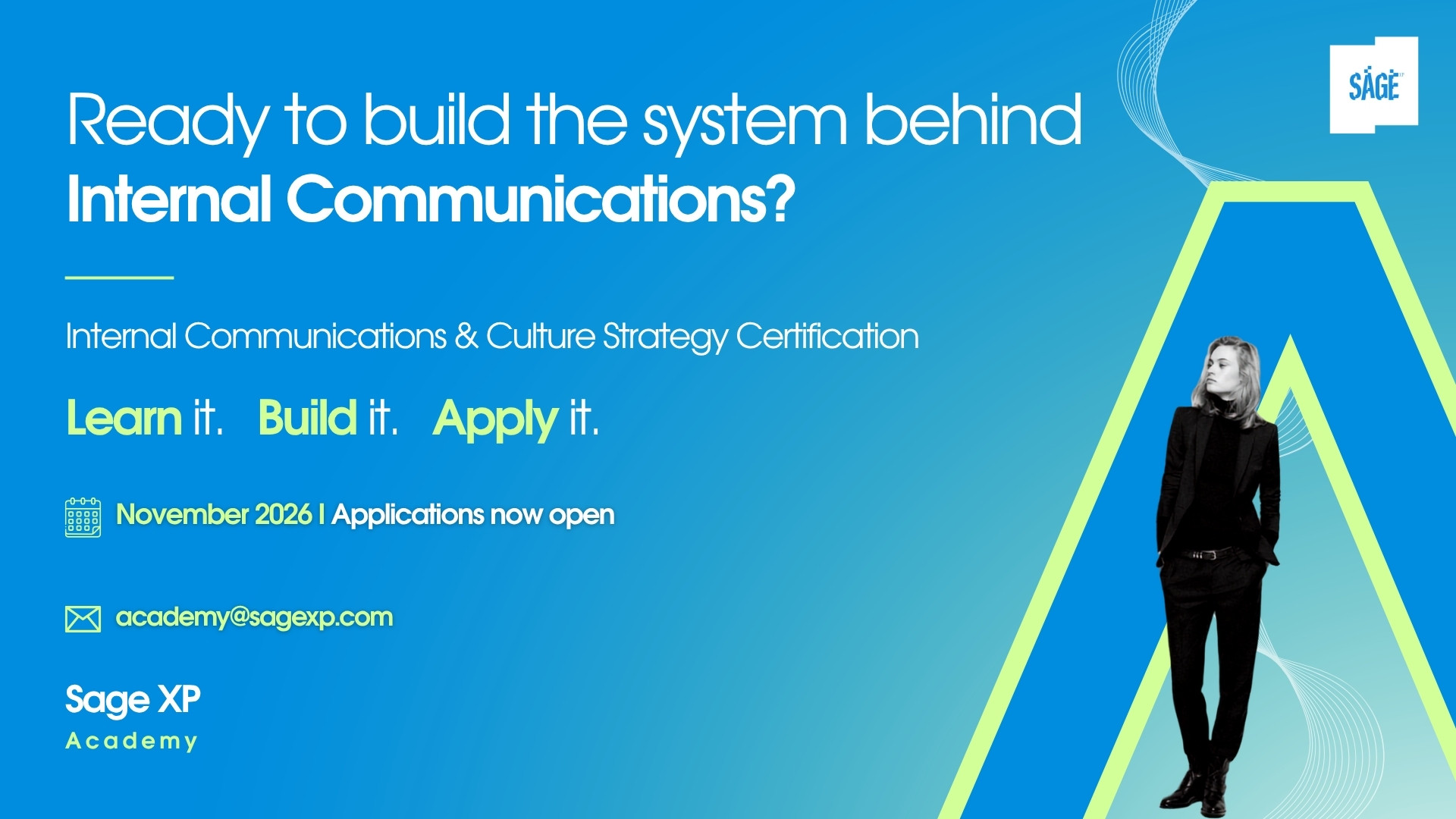 Kateryna Byelova Sage XP Academy Internal Comms Strategy 16 by 9