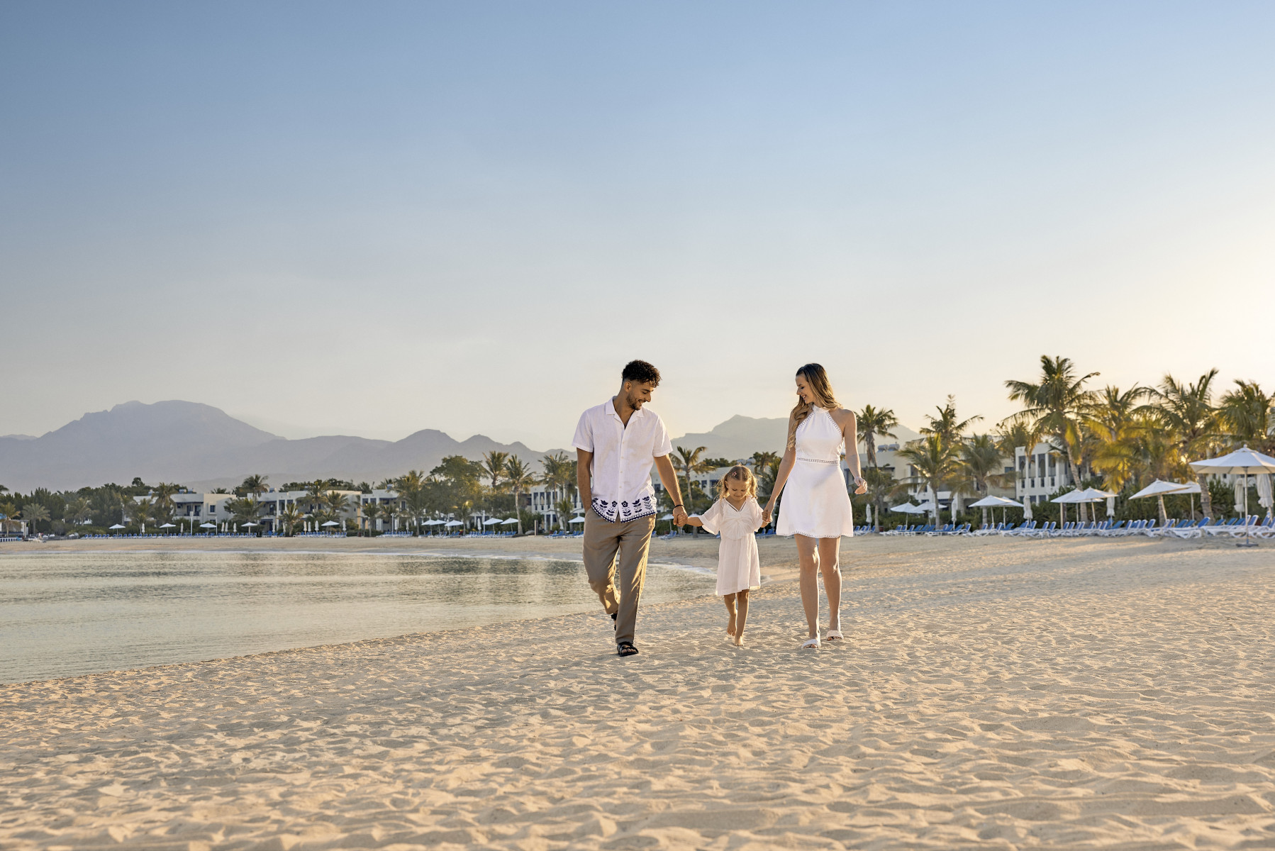 Family on the beach