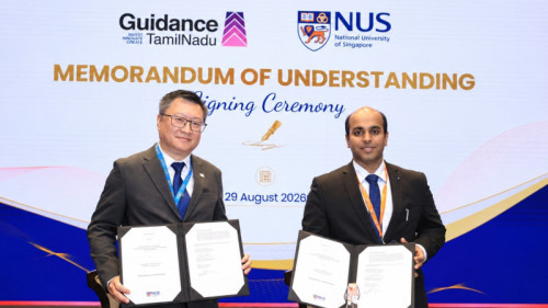 NUS and Guidance Tamil Nadu forge new partnership to further postgraduate education and talent development