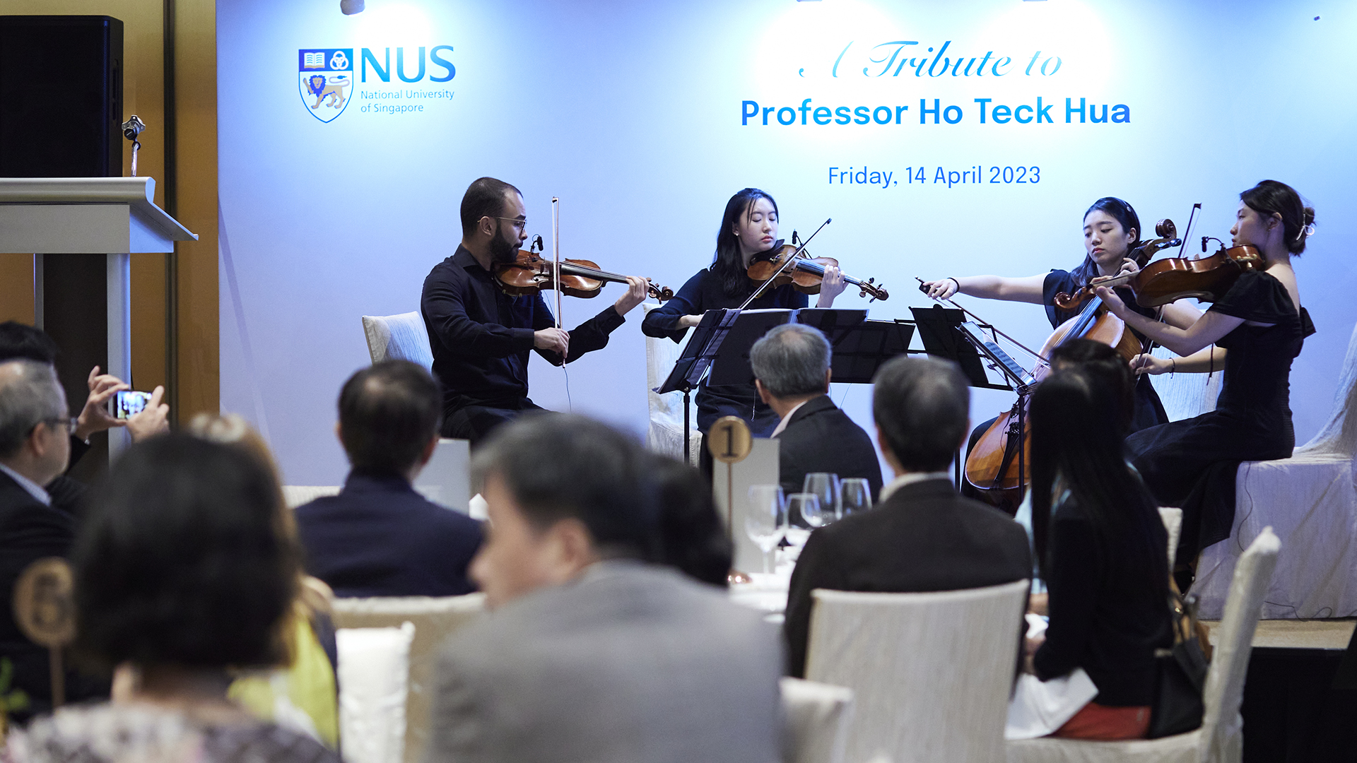 Professor Ho Teck Hua conferred NUS University Professorship at tribute