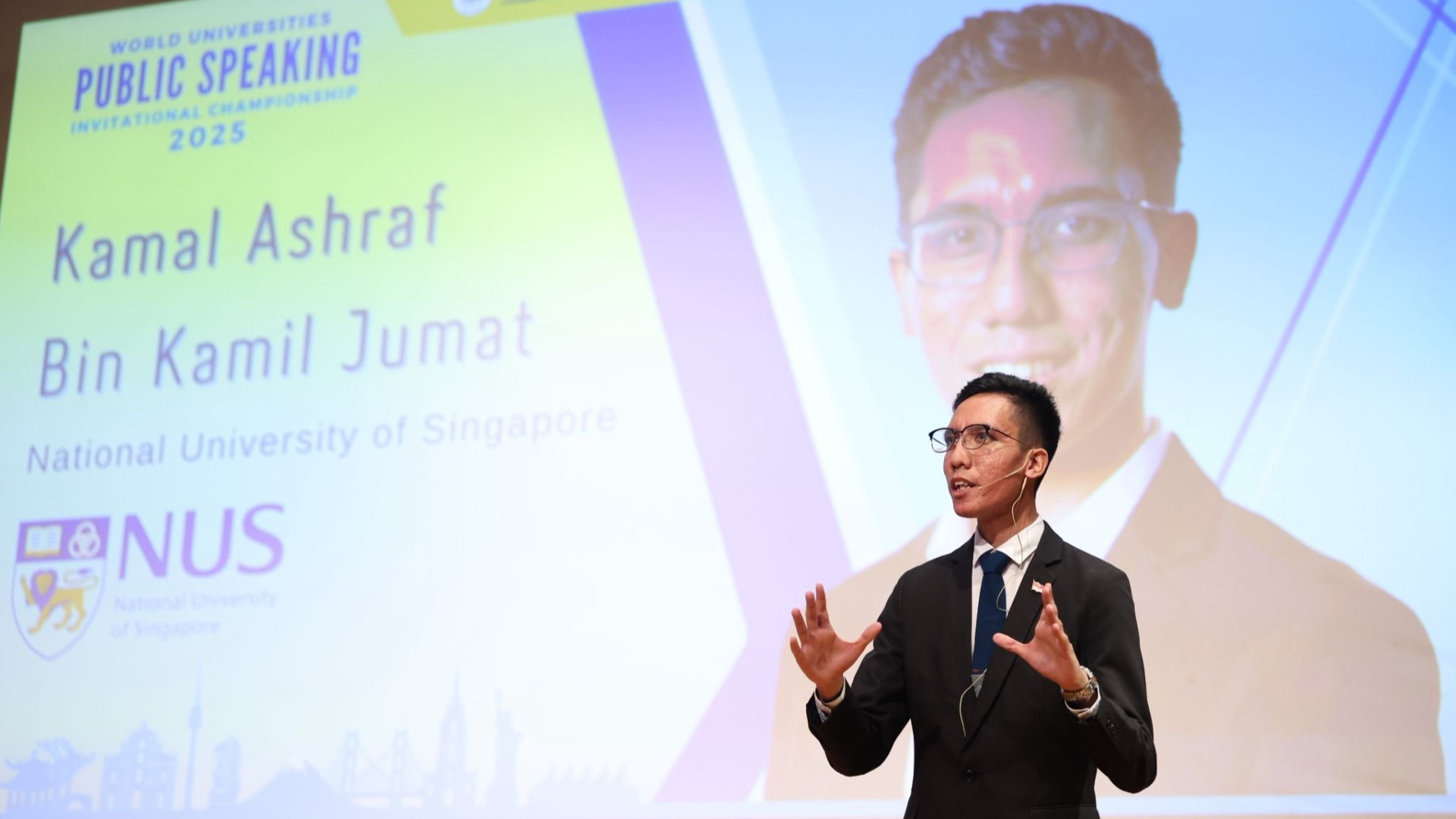 NUS Law student wins inaugural World Universities Public Speaking Invitational Championship 2025