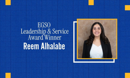 Reem Alhalabe wins EGSO Leadership and Service Award