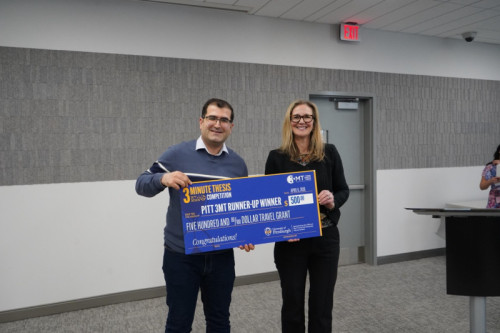 Alireza Mohammadzadeh Named Runner-Up at Pitt 3MT Competition