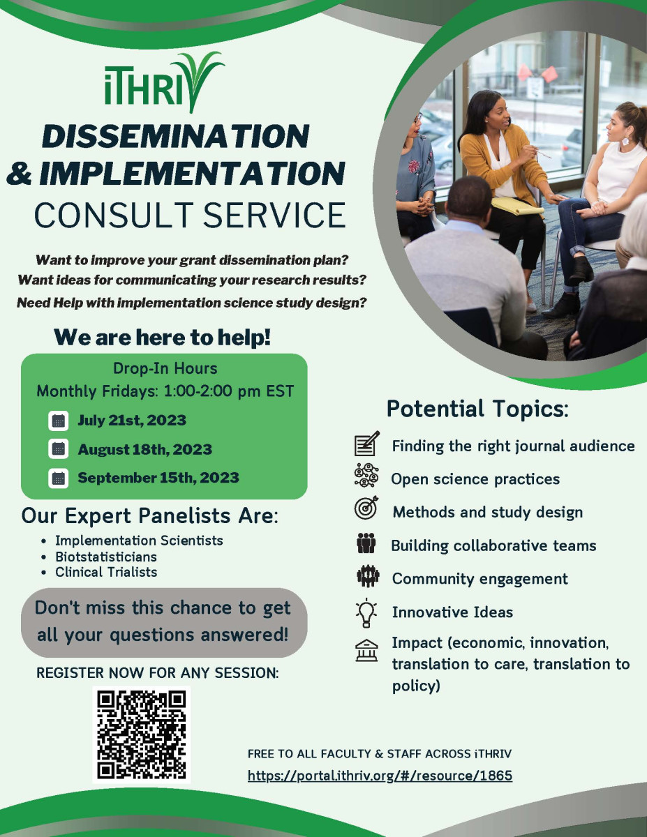 iTHRIV Dissemination Implementation Consult Service