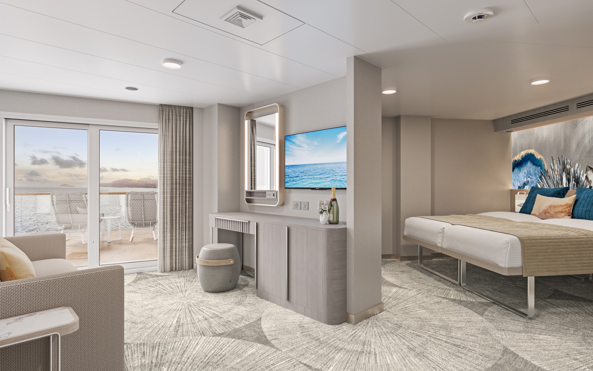 Norwegian Viva Aft Facing Penthouse With Large Balcony Rendering Photo Inspiration