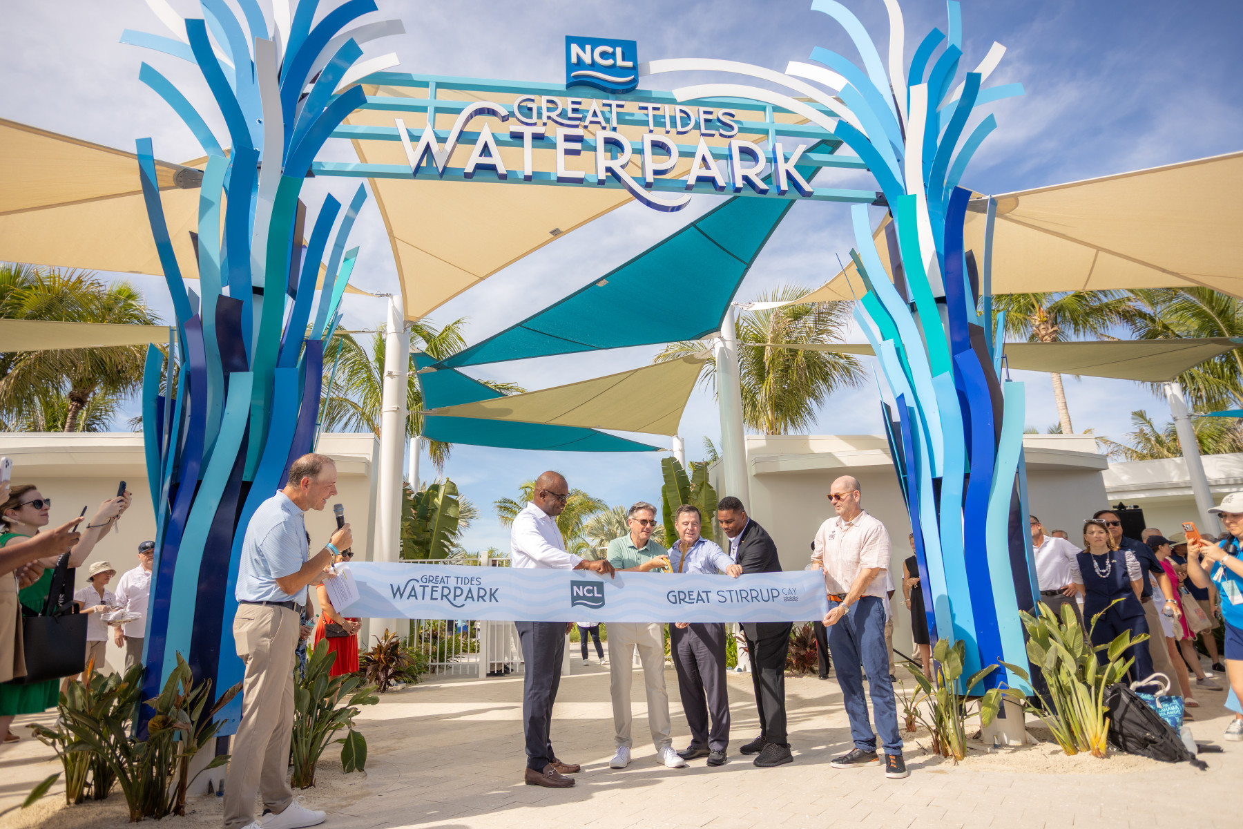 Norwegian Cruise Line® Celebrates the Opening of its All-New Great Tides Waterpark on its Private Island, Great Stirrup Cay, with an Exclusive Preview Event