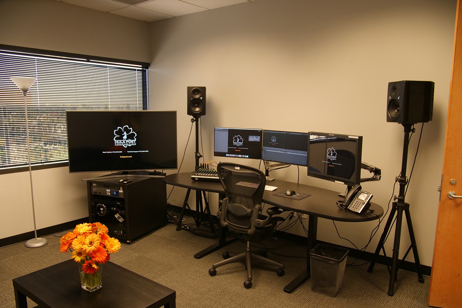 Hula Post editing room