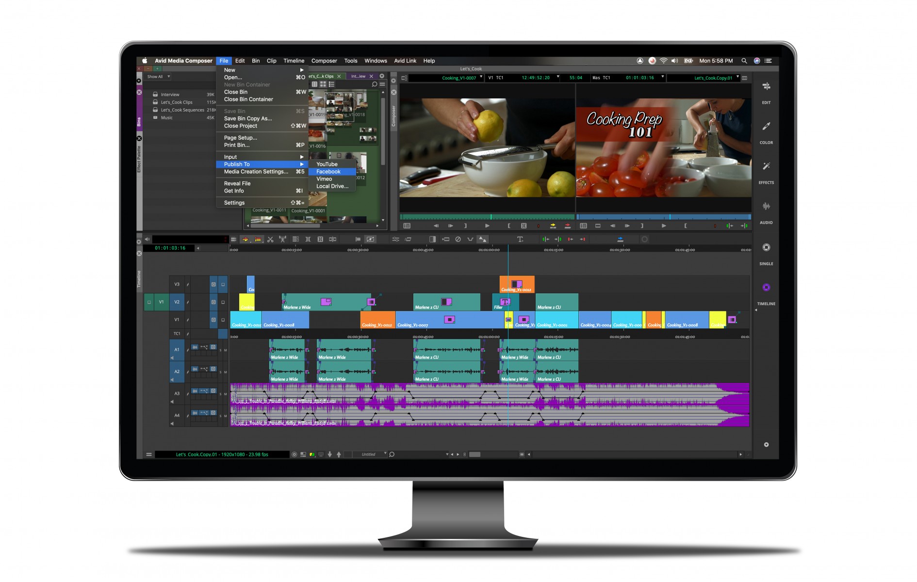 Media Composer First monitor