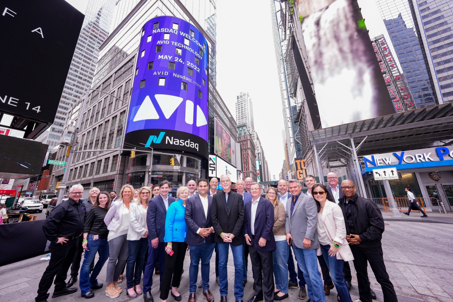 Team Avid in Times Square