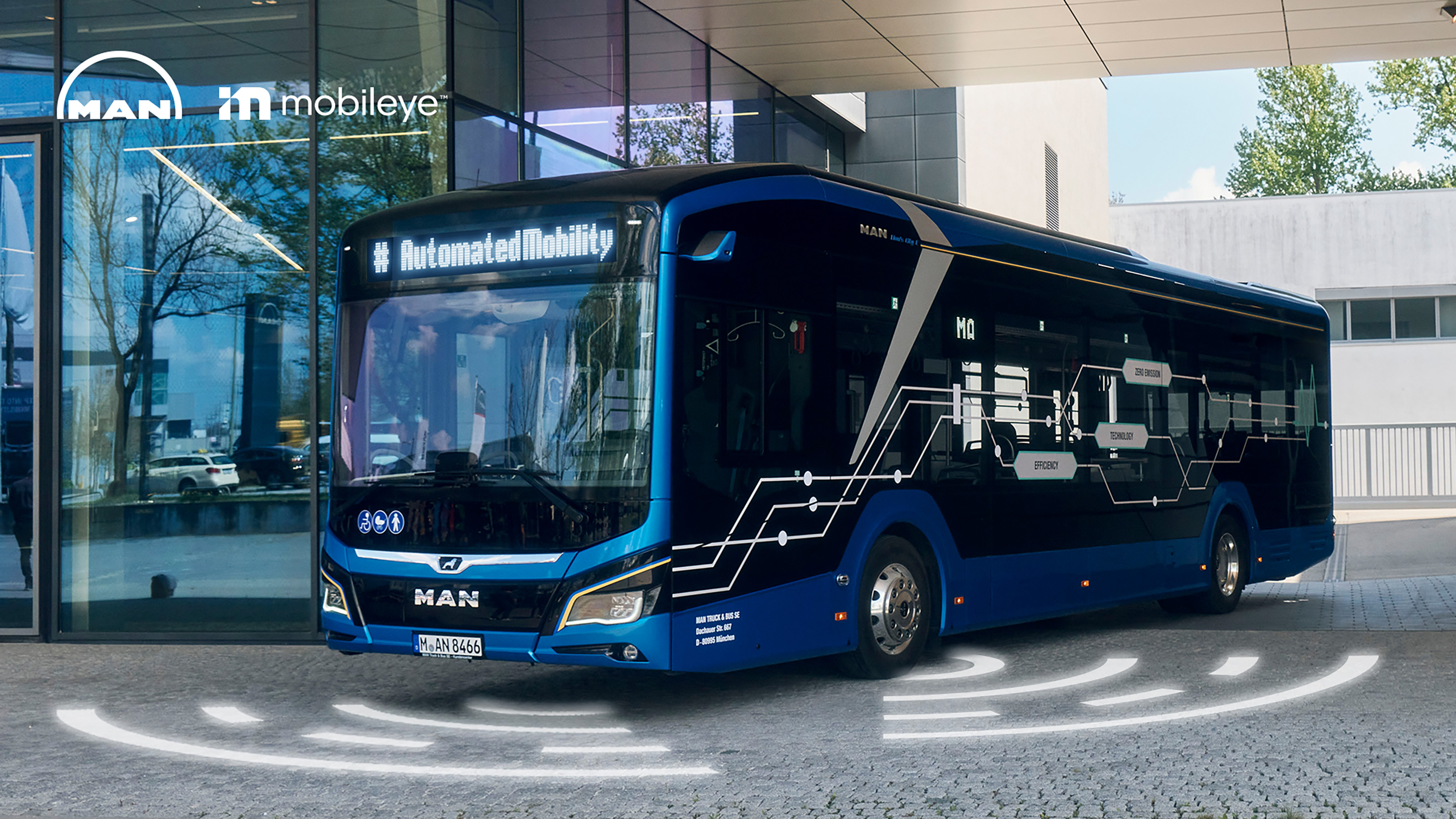 MAN Truck & Bus va rendre les autobus autonomes grâce à Mobileye.