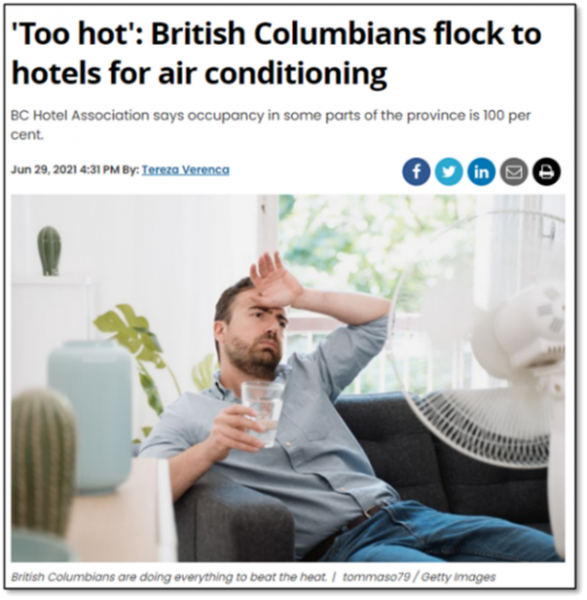 Newspaper Article - Too hot