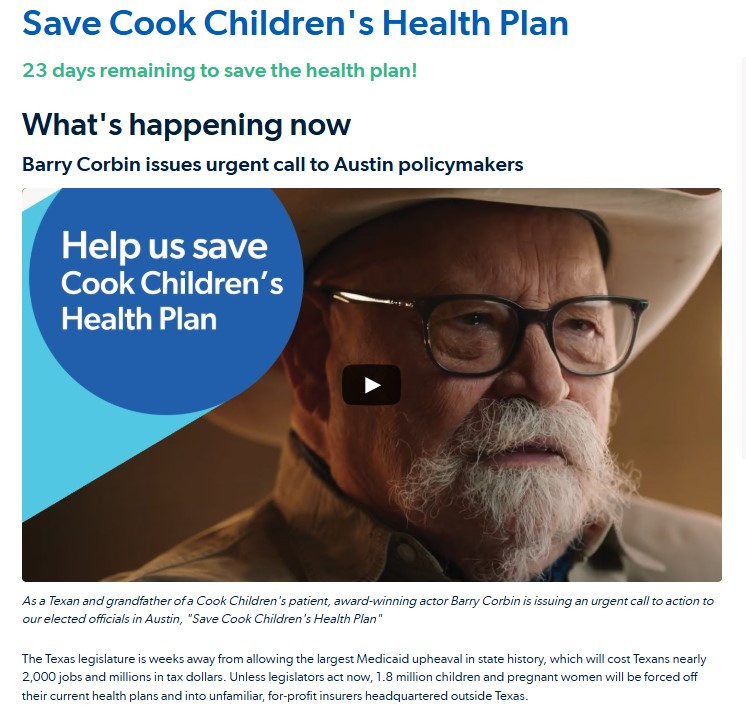 save cook children's health plan