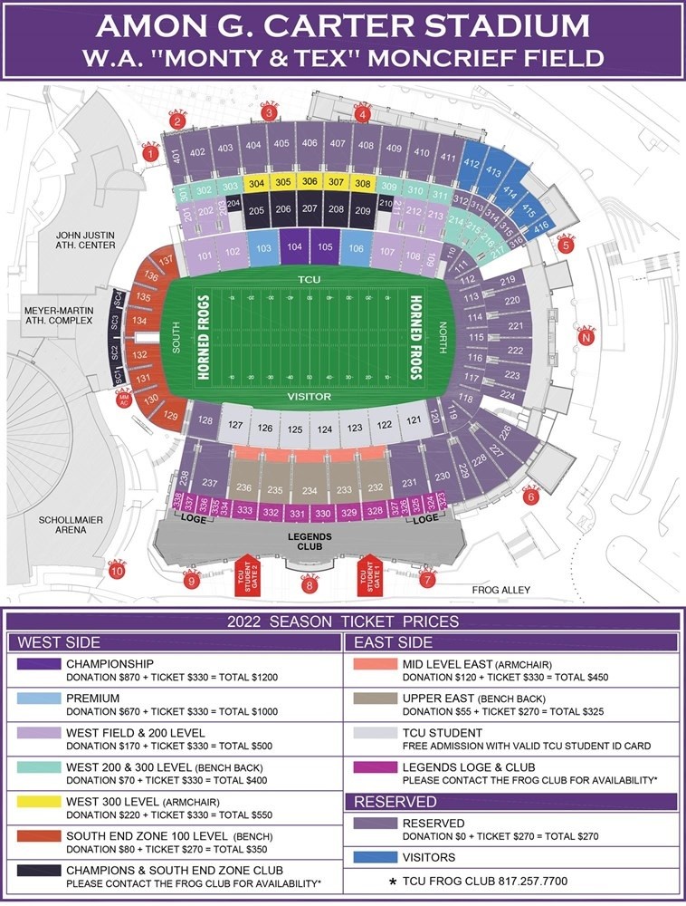 2022 Stadium Pricing Map