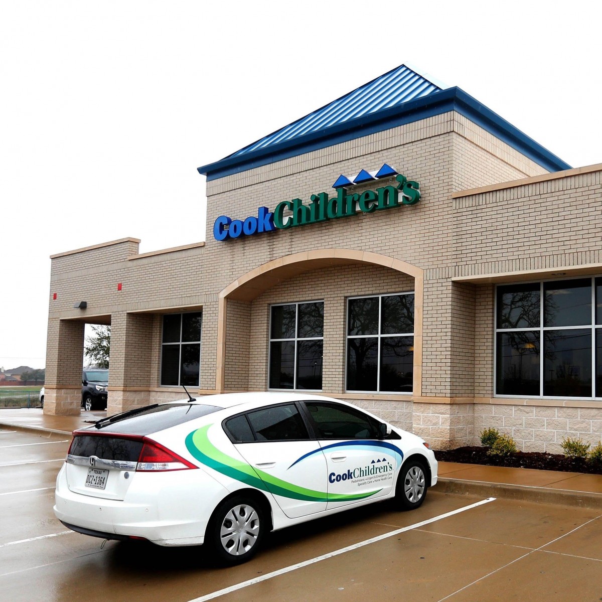 cook children's office and car
