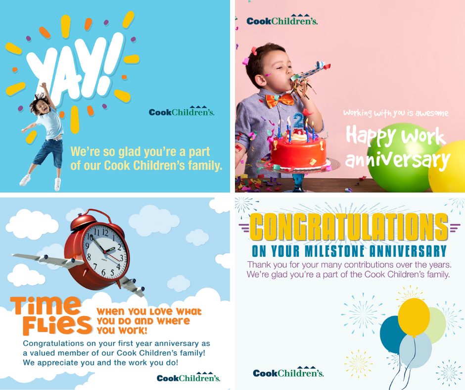 new work anniversary eCards