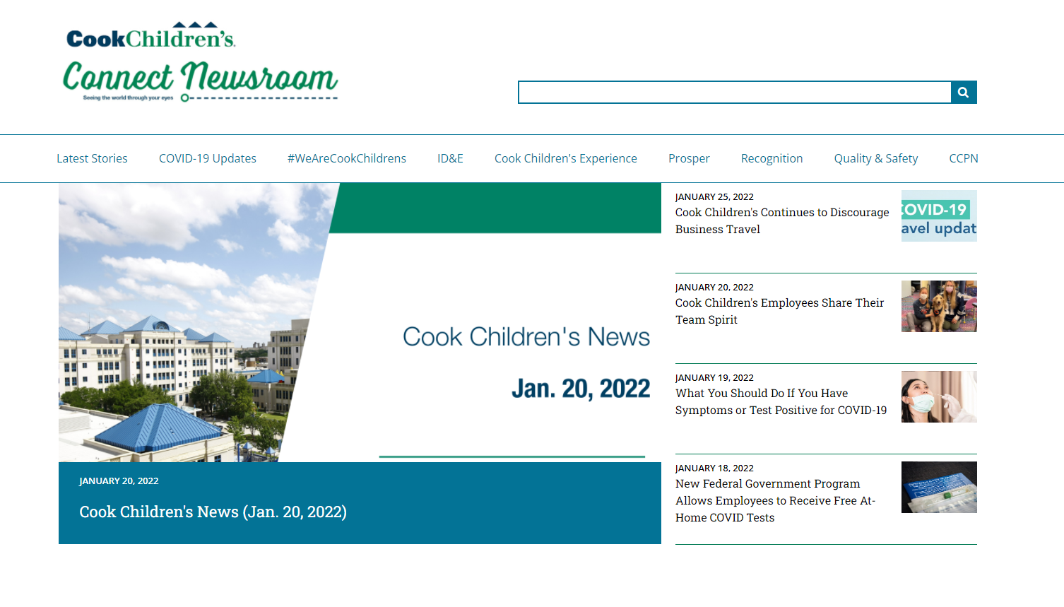 newsroom home page