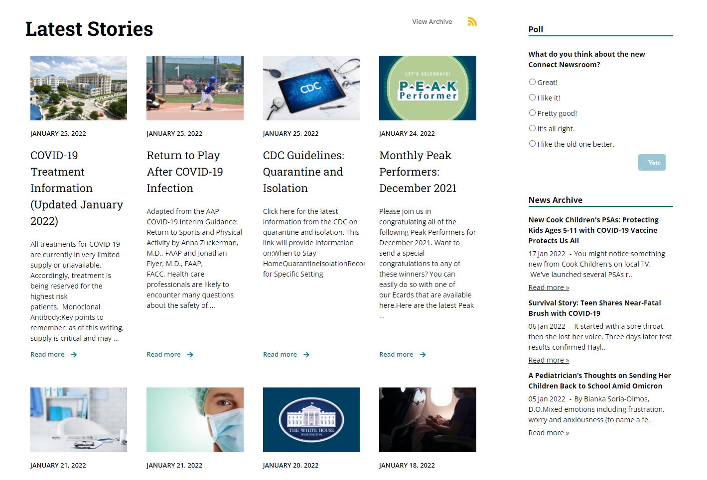 newsroom home page 1