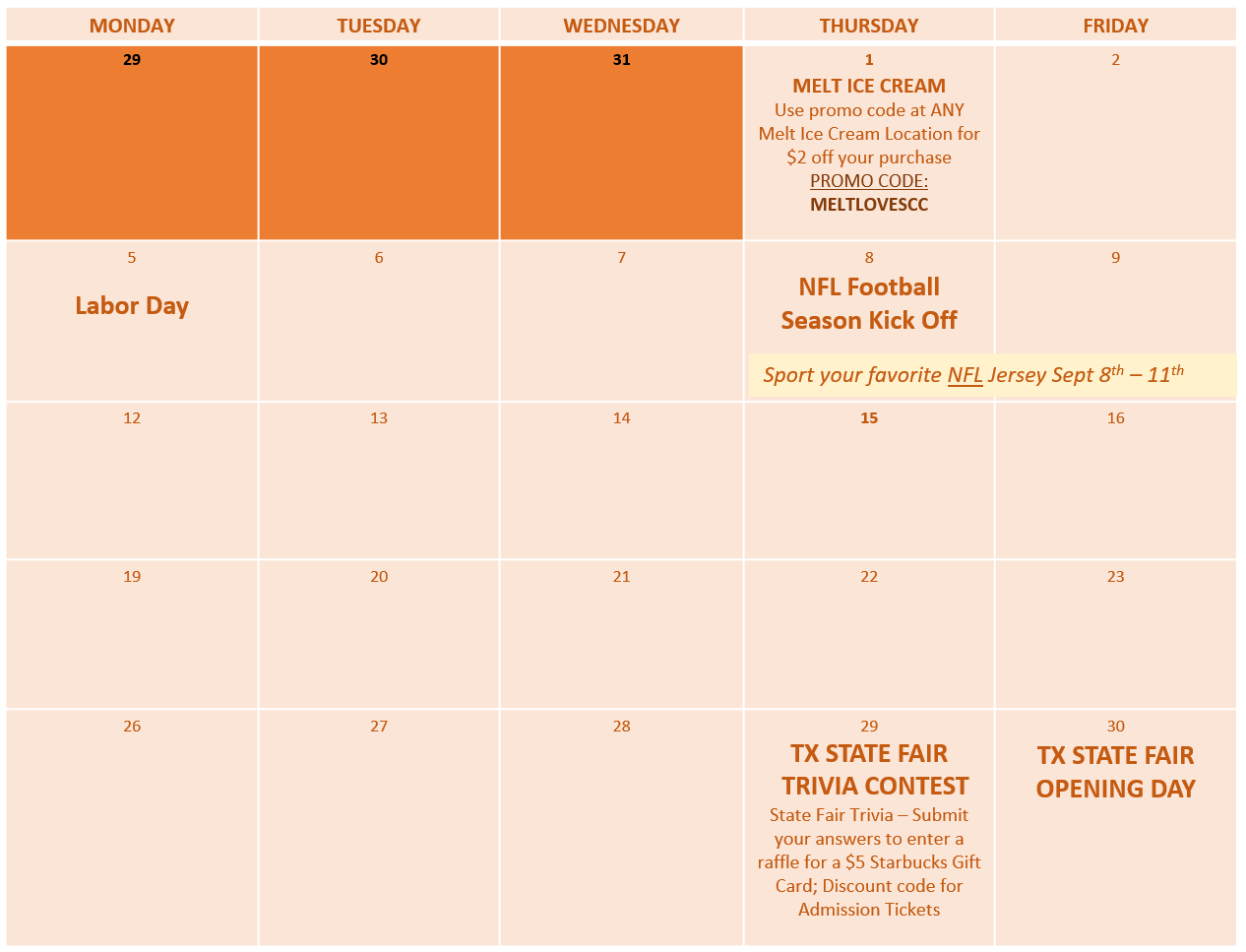 September 2022 employee engagement events
