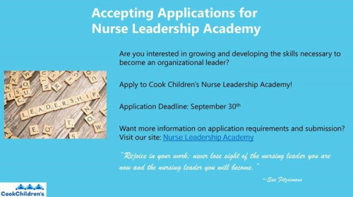 nurse leadership academy