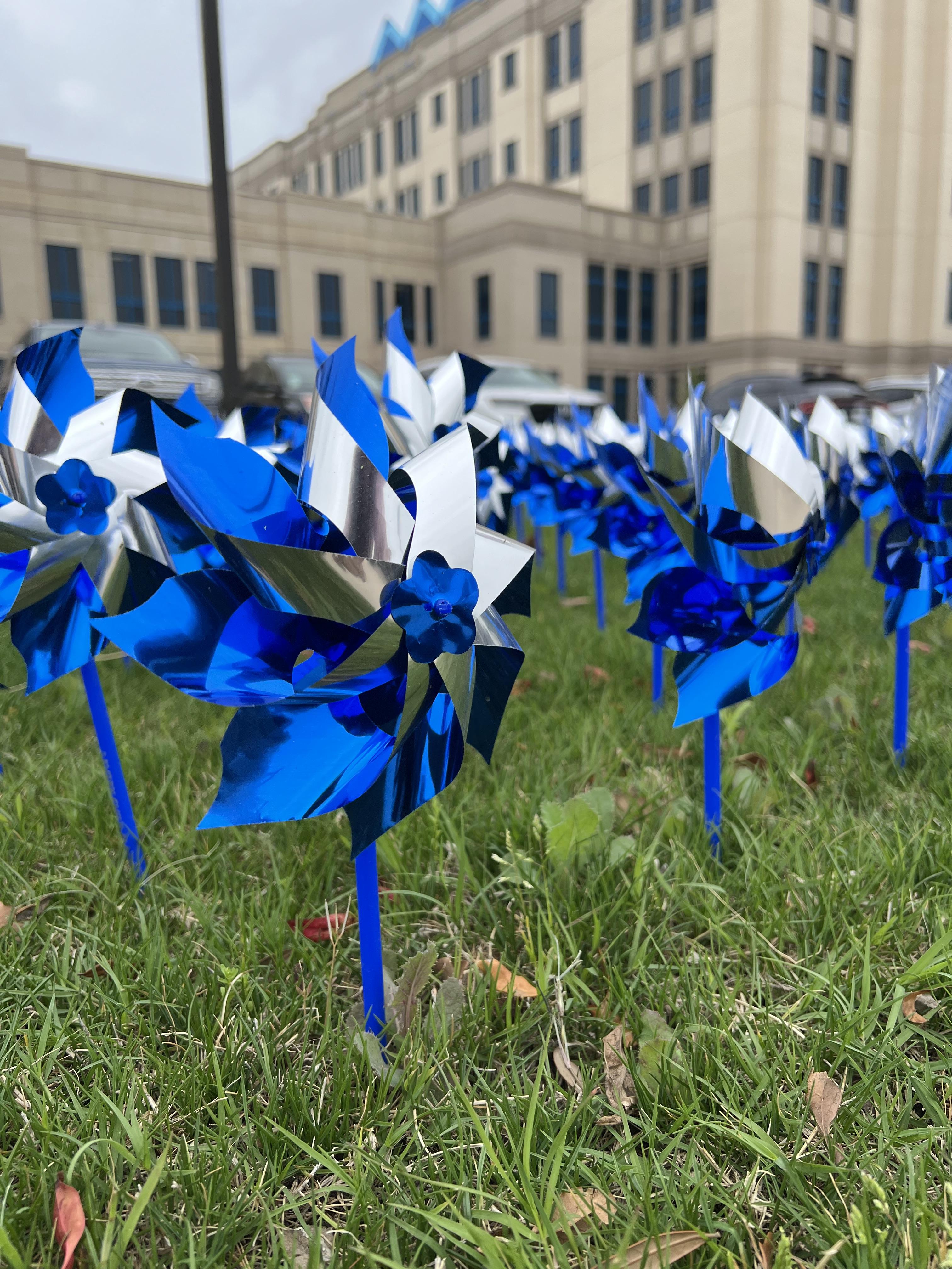 Cook Children's Plants Pinwheels for Child Abuse Prevention Month
