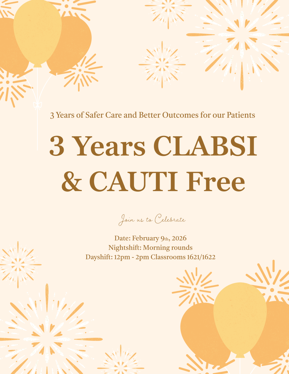 3 Year CLABSI CAUTI Celebration