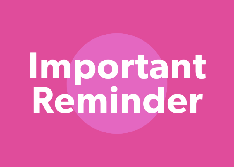 Important Reminder Stockpile-5