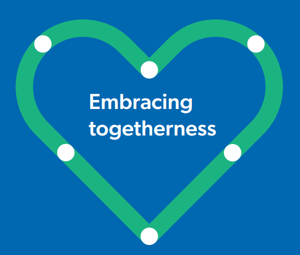 embracing togetherness