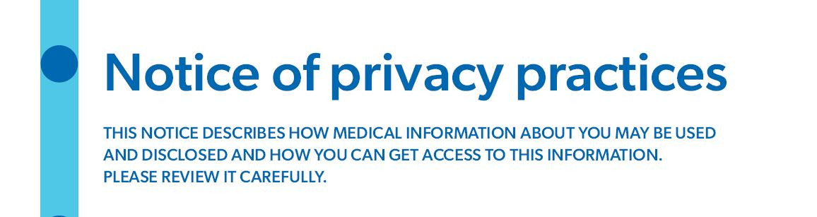 Notice of Privacy