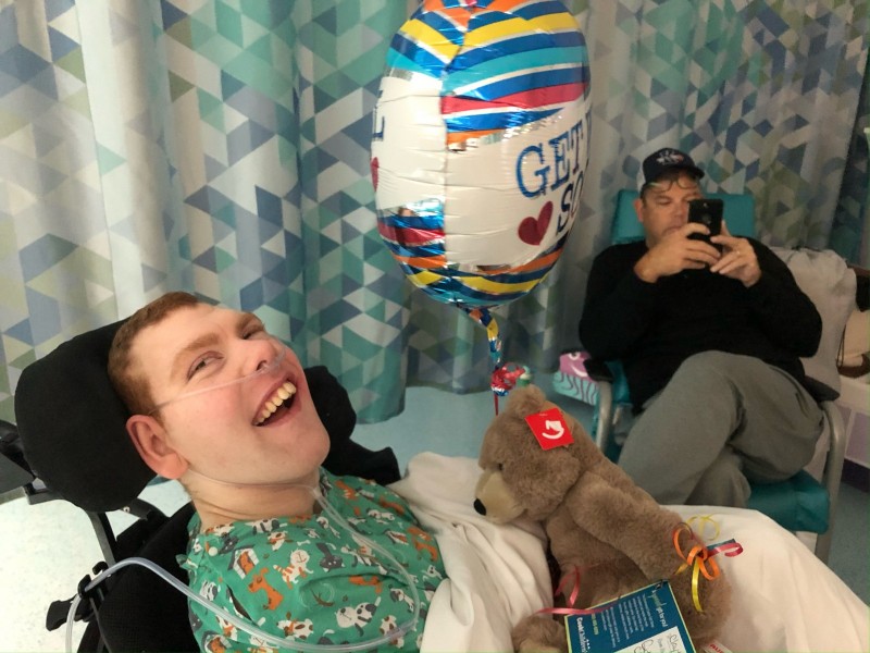 Coker Family at hospital