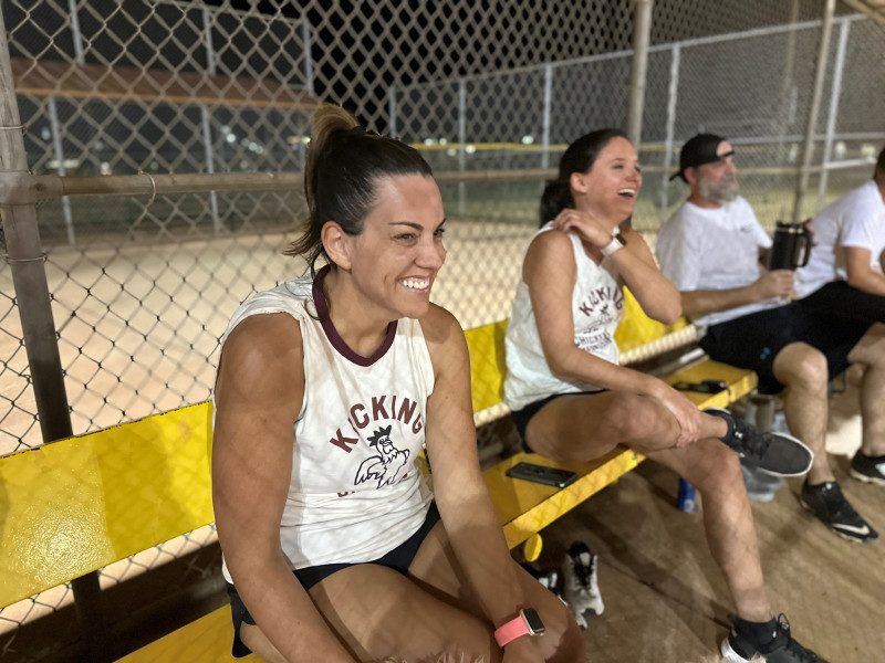 LaughinginDougout2Kickball