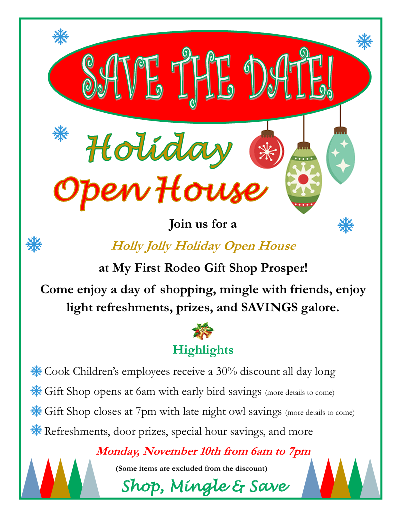 Save the Date Holly Jolly Holiday Open House