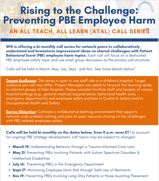Rising to the challenge preventing PBE Employee Harm