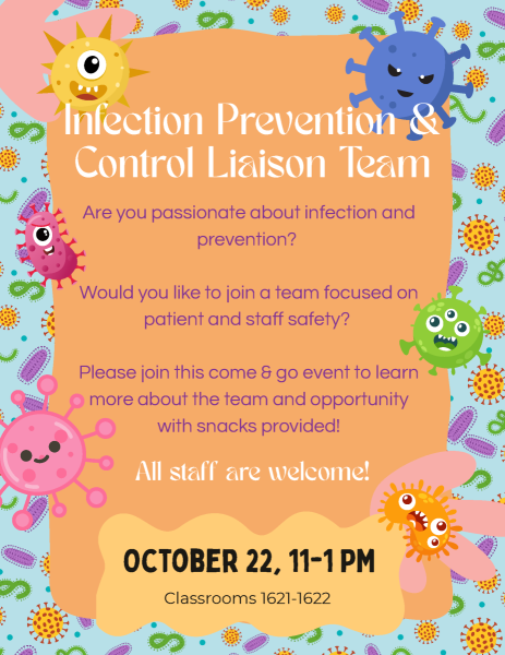 Infection prevention team Infosession Prosper 2026