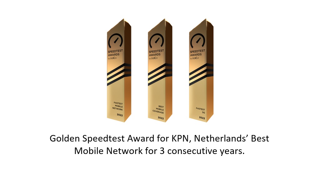 'Gold' for best mobile network in the Netherlands