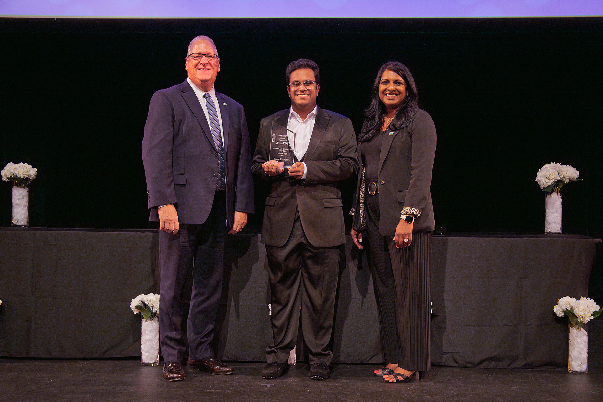 Sunny Rodrigues honored with UHCL’s highest student award for