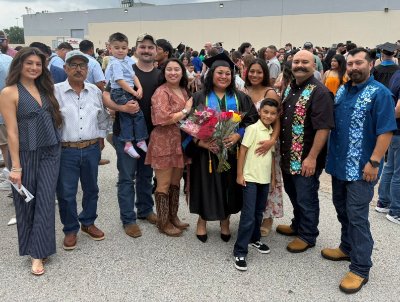 Tabitha Commencement with entire family