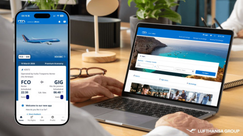 ITA Airways, müşterilerine Lufthansa Group platformuna geçiş ile uygulama ve web sitesinde ek bir değer sunuyor.