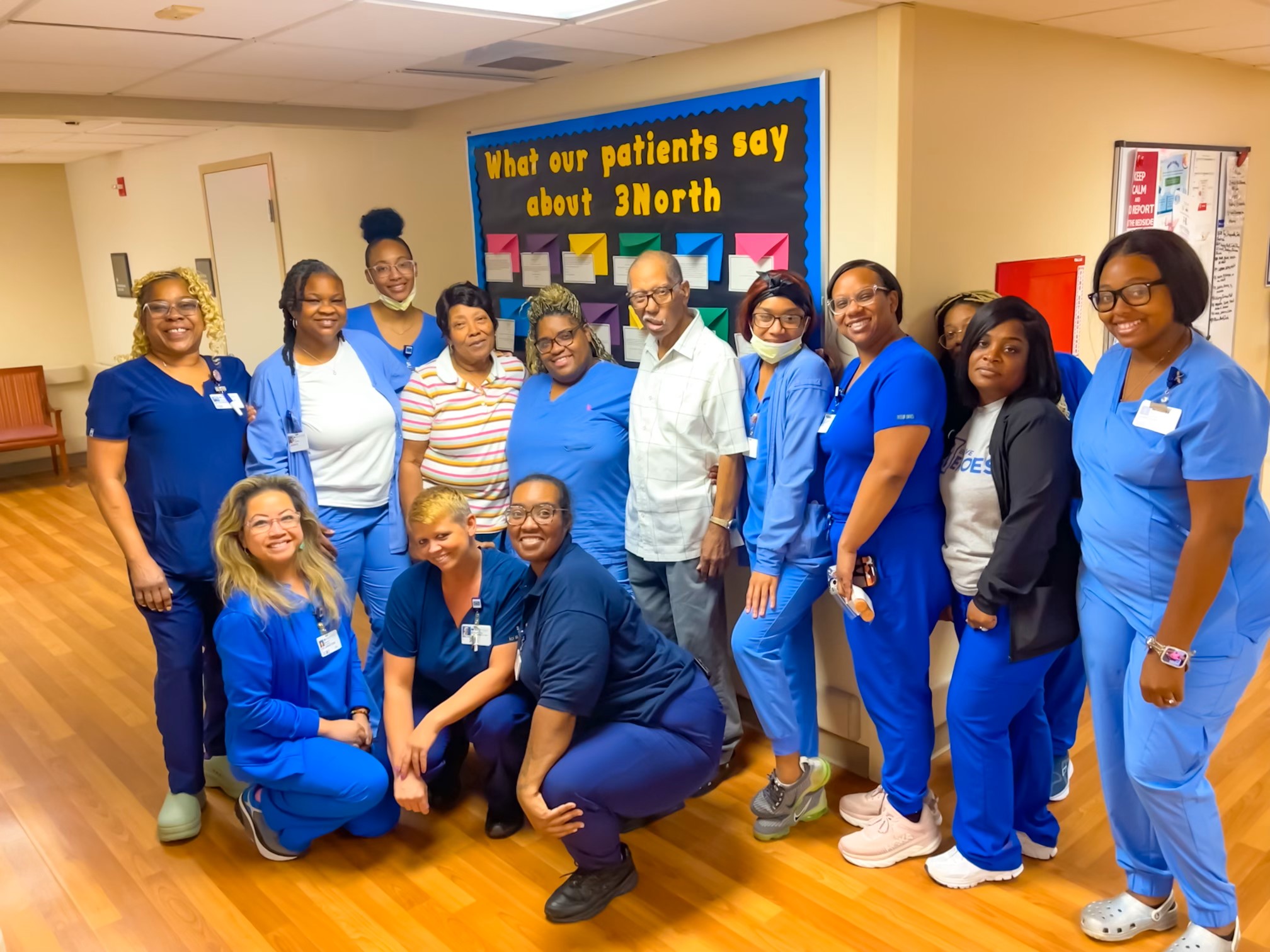 Baker and the medical surgical team reunite with former patient John Dixon.