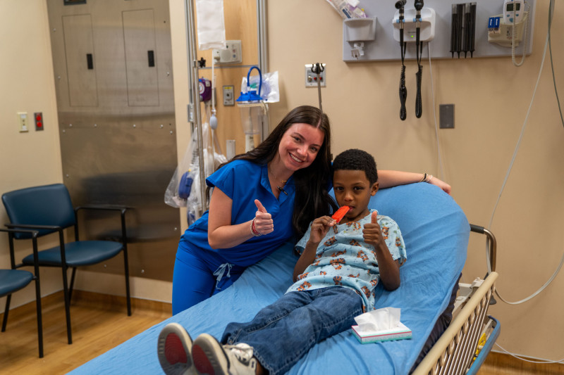 Small but meaningful touches like popsicles and child-sized gowns make the hospital less daunting for kids.