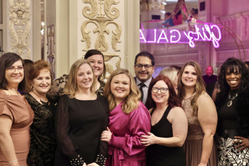 Dr. Salil Goorha with Baptist Cancer Center staff at the 2026 Glitz Gala