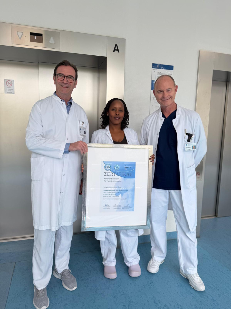 Hernienzentrum am Sana Krankenhaus Benrath zum Referenzzentrum f&uuml;r Hernienchirurgie ernannt