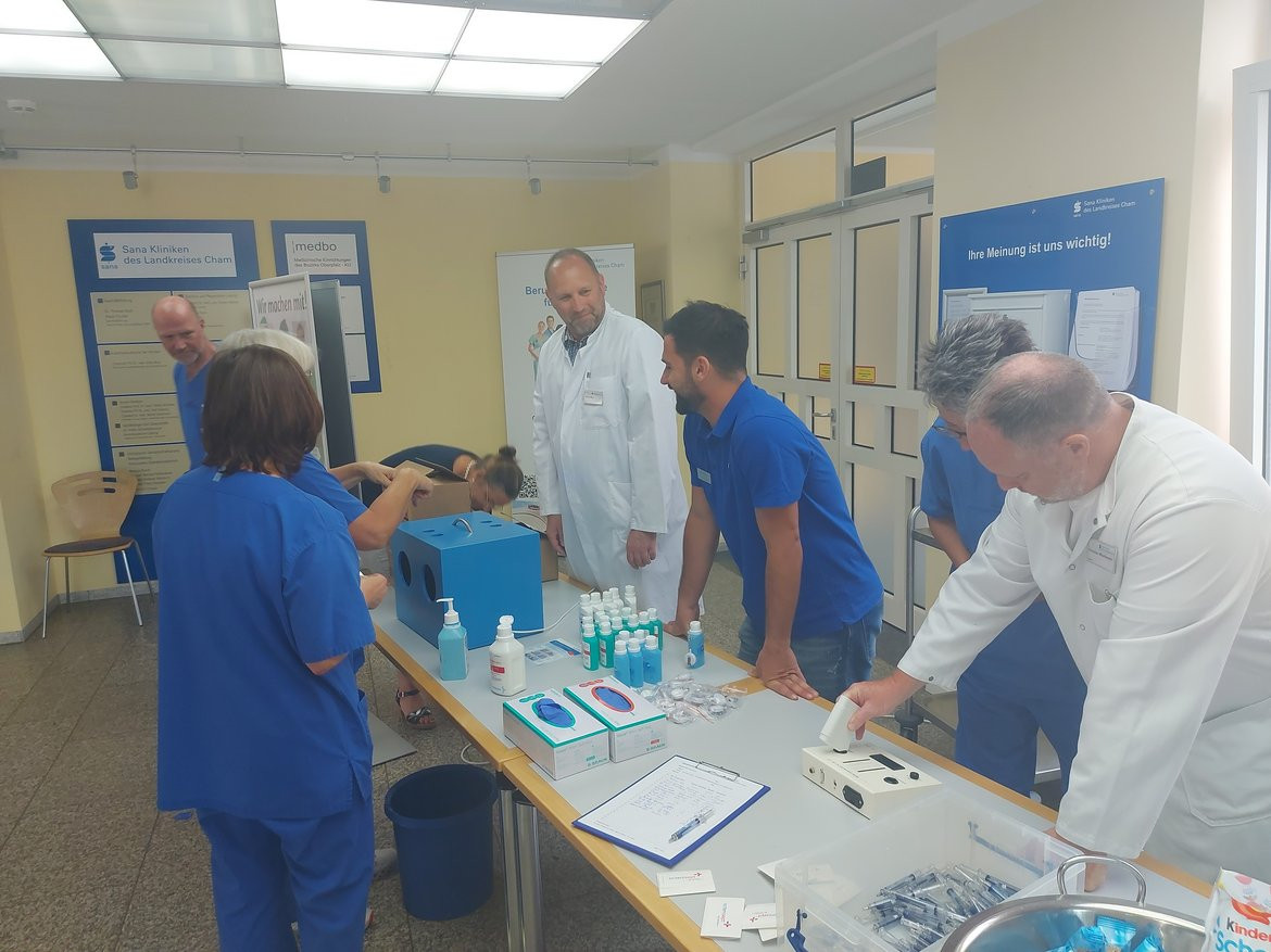 Aktion saubere H&auml;nde 2023 Sana Kliniken des Landkreises Cham