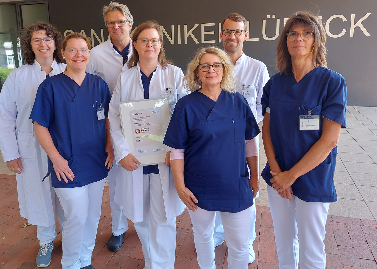 Team Diabeteszentrum_Freude &uuml;ber Rezertifizierung