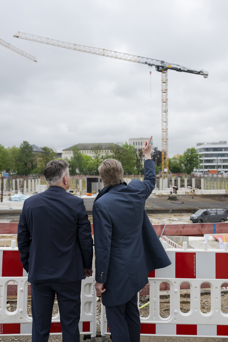 An der Baustelle