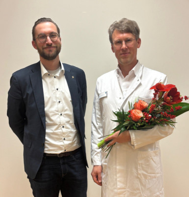 v.l. Geschäftsführer Daniel Busch und Dr. Robert Glumm